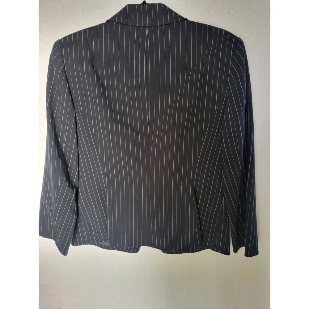 Jones New York Blazer 10 Single Breasted One Button Stripe